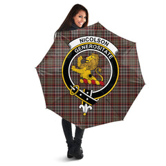 Nicolson Hunting Weathered Tartan Crest Umbrella