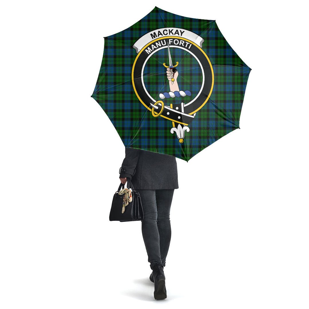 MacKay Modern Tartan Crest Umbrella