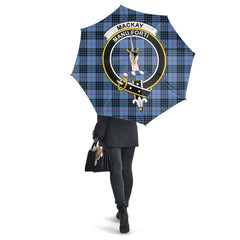 MacKay Blue Tartan Crest Umbrella