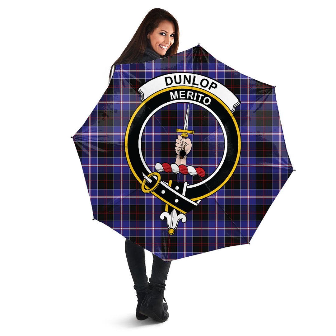 Dunlop Modern Tartan Crest Umbrella