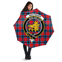 MacTavish Modern Tartan Crest Umbrella