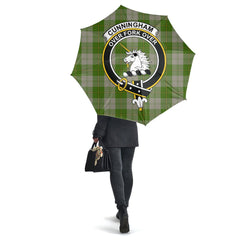 Cunningham Dress Green Dancers Tartan Crest Umbrella