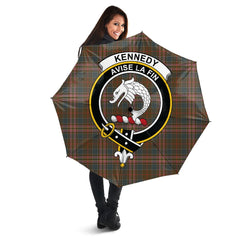 Kennedy Weathered Tartan Crest Umbrella