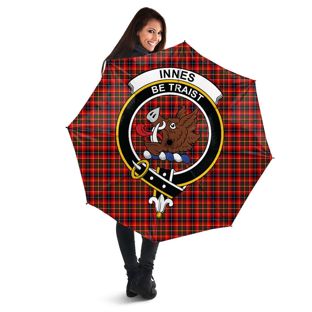 Innes Modern Tartan Crest Umbrella