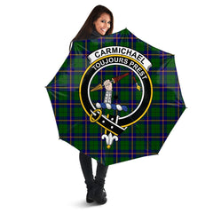 Carmichael Modern Tartan Crest Umbrella