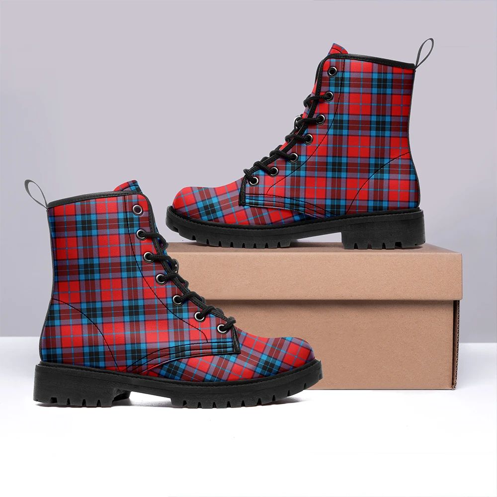 MacTavish Modern Tartan Leather Boots