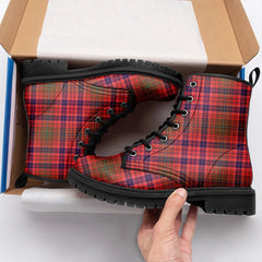 Lumsden Modern Tartan Leather Boots