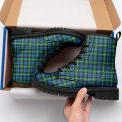 Lyon Tartan Leather Boots