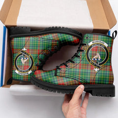 Muirhead Tartan Crest Leather Boots