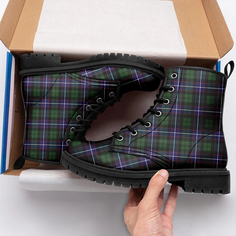 Galbraith Modern Tartan Leather Boots