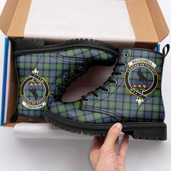 MacDonnell Of Glengarry Ancient Tartan Crest Leather Boots