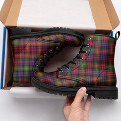 Carnegie Modern Tartan Leather Boots