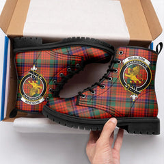 Nicolson Ancient Tartan Crest Leather Boots