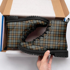 Gordon Weathered Tartan Leather Boots