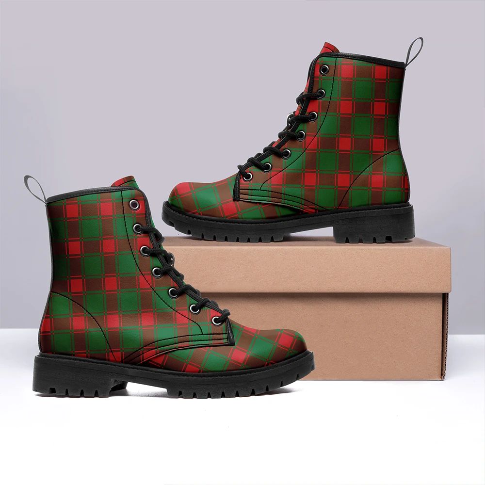 Middleton Modern Tartan Leather Boots