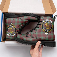 Macgregor Hunting Ancient Tartan Crest Leather Boots