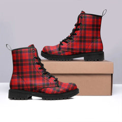 MacGillivray Modern Tartan Leather Boots