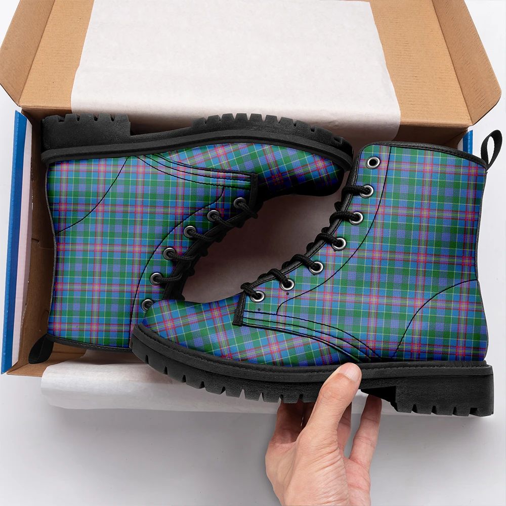 Pitcairn Hunting Tartan Leather Boots