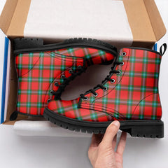 MacLaine Of Loch Buie Tartan Leather Boots
