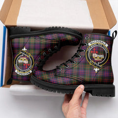 MacDonald Modern Tartan Crest Leather Boots