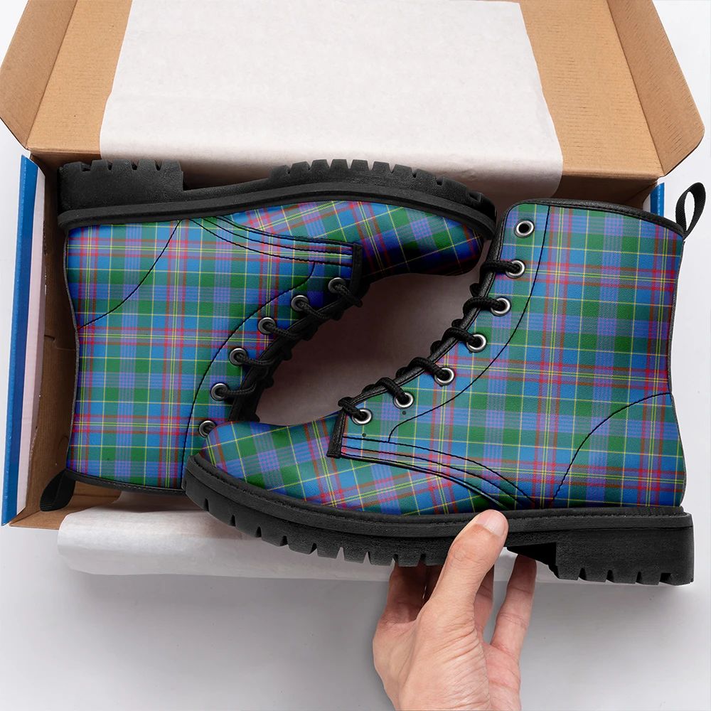 Ralston Tartan Leather Boots