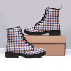 Boswell Modern Tartan Leather Boots