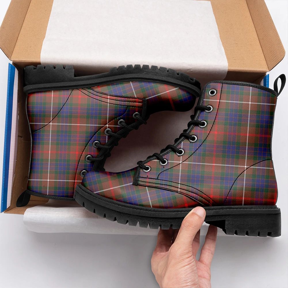 Fraser Hunting Modern Tartan Leather Boots