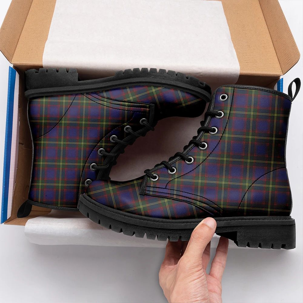 Durie Tartan Leather Boots