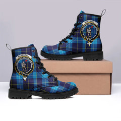 McKerrell Tartan Crest Leather Boots