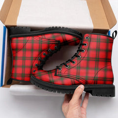 MacNab Modern Tartan Leather Boots