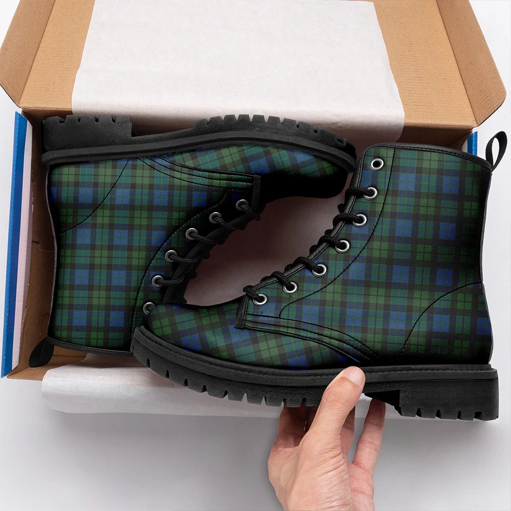 MacKay Modern Tartan Leather Boots