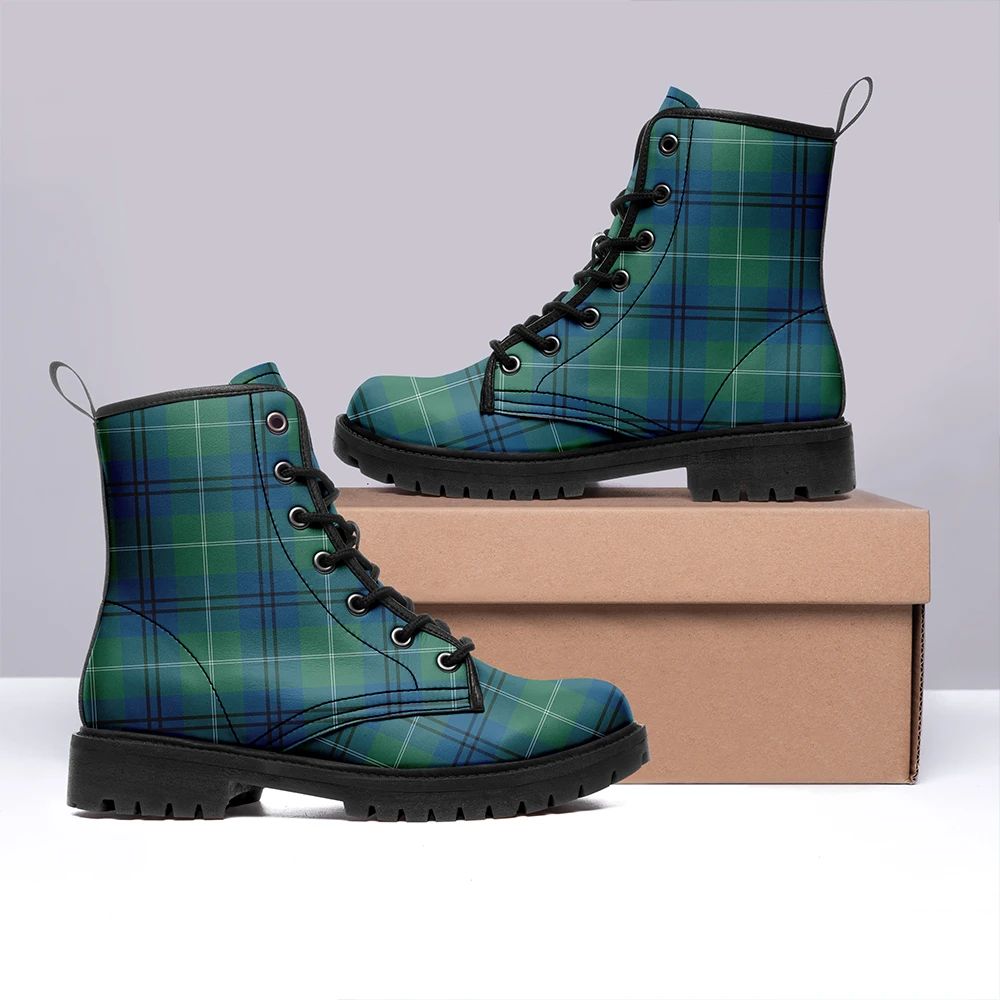 Oliphant Ancient Tartan Leather Boots