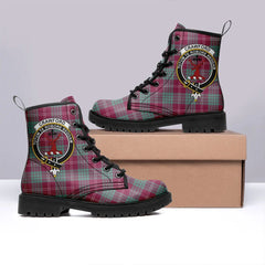 Crawford Ancient Tartan Crest Leather Boots