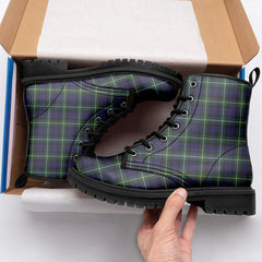 Campbell Argyll Modern Tartan Leather Boots