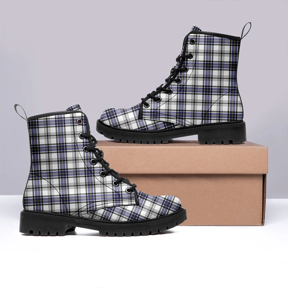 Hannay Modern Tartan Leather Boots