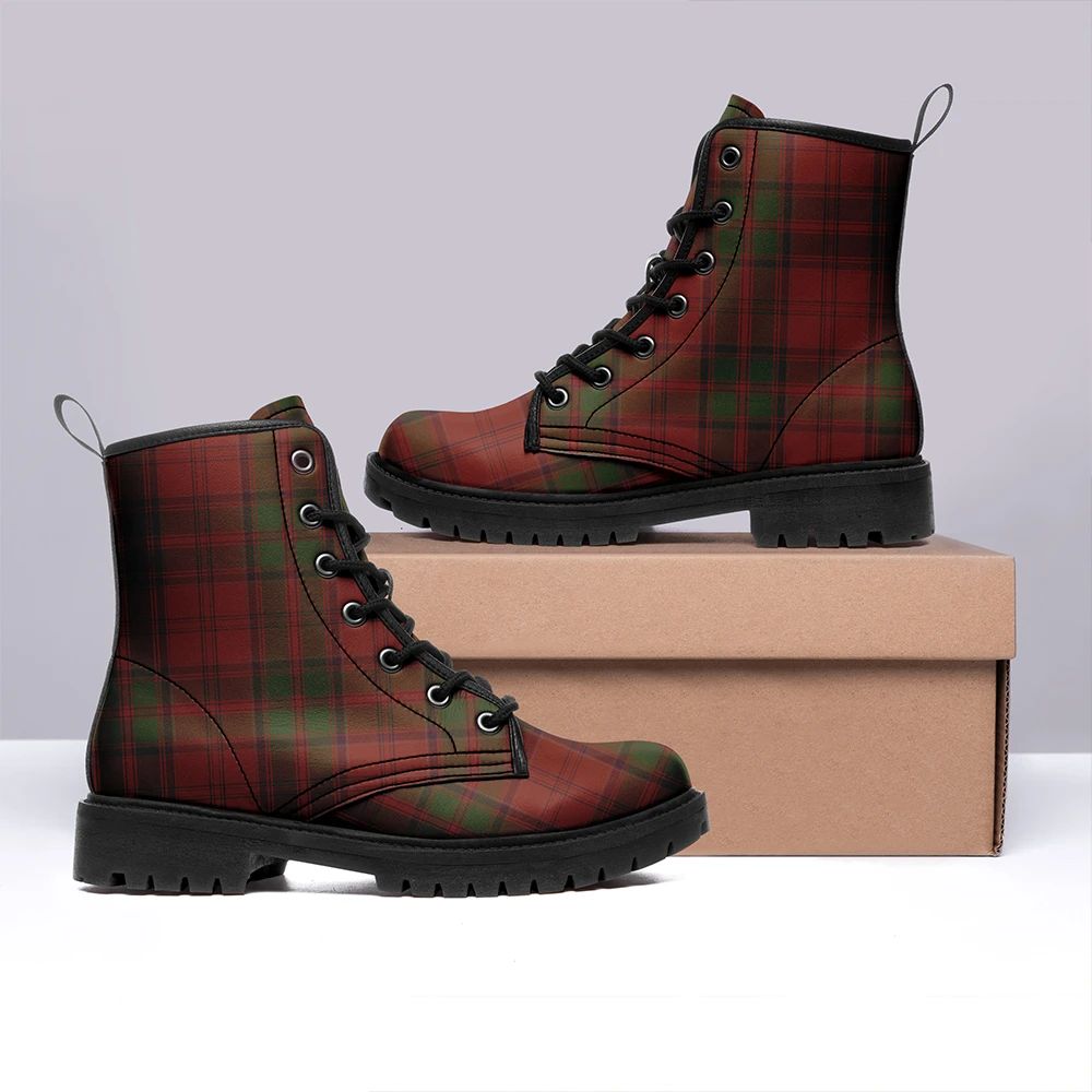 Drummond Tartan Leather Boots