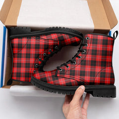 Cunningham Modern Tartan Leather Boots