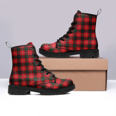 Chisholm Modern Tartan Leather Boots