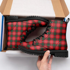 Chisholm Modern Tartan Leather Boots