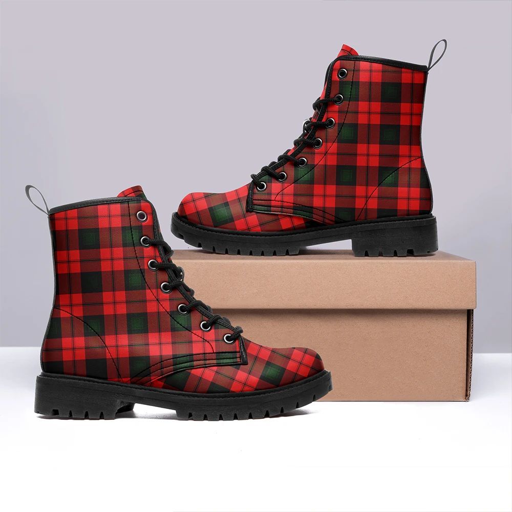 Kerr Modern Tartan Leather Boots