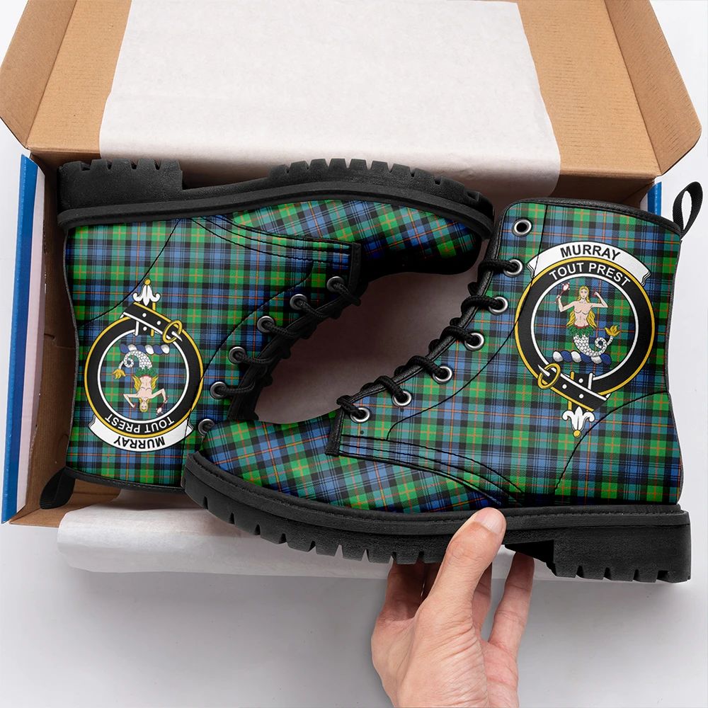 Murray of Atholl Ancient Tartan Crest Leather Boots