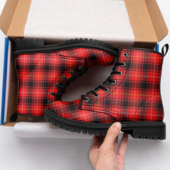 MacIver Modern Tartan Leather Boots