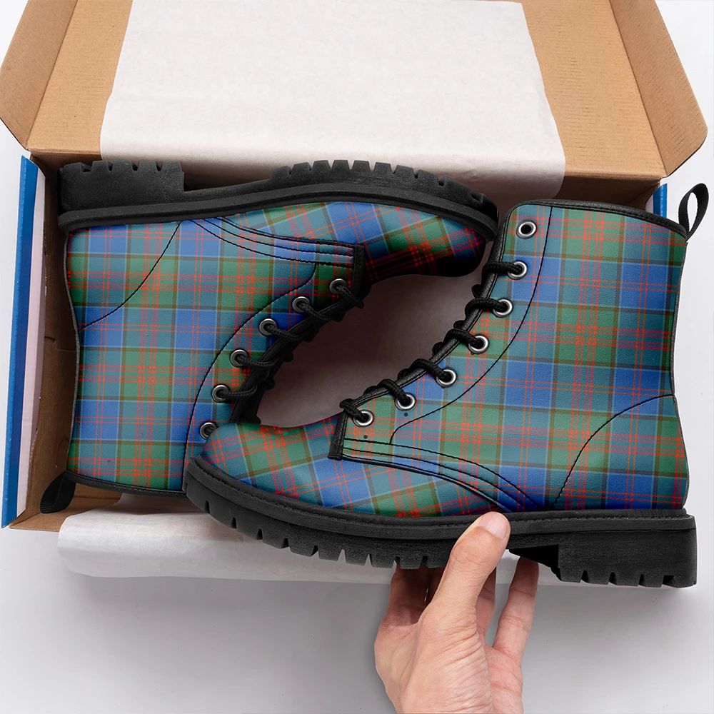 Stewart Of Appin Hunting Ancient Tartan Leather Boots