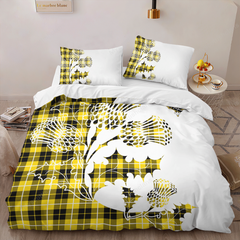 Barclay Tartan Crest Bedding Set - Thistle Style