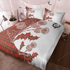 Butter Tartan Crest Bedding Set - Thistle Style