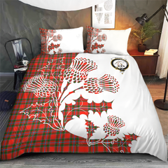 Butter Tartan Crest Bedding Set - Thistle Style