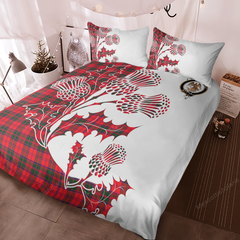 Drummond Tartan Crest Bedding Set - Thistle Style