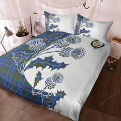 Edmonstone (of Duntreath) Tartan Crest Bedding Set - Thistle Style