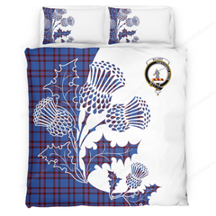 Elliot Tartan Crest Bedding Set - Thistle Style