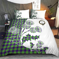 Colville Tartan Crest Bedding Set - Thistle Style